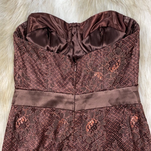 Milly Strapless Lace Pattern Mini Dress, 6 - Picture 8 of 14